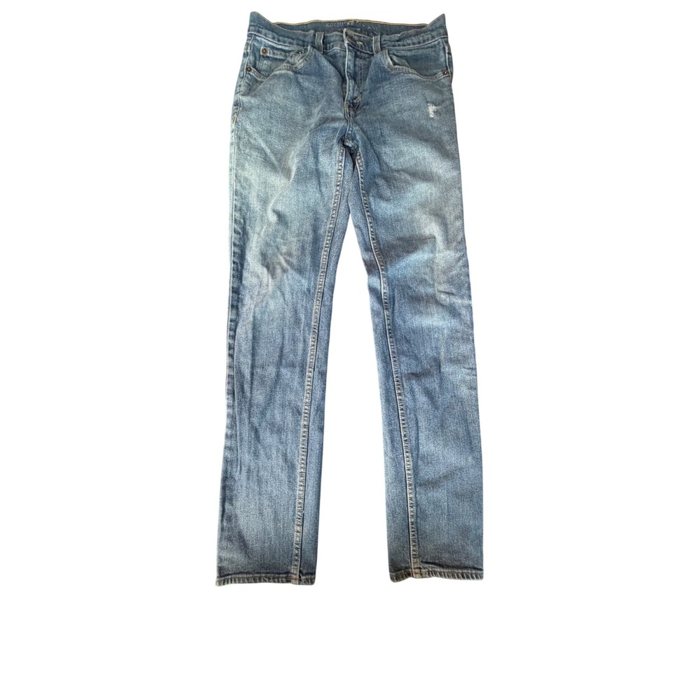 Roebuck & Co Mens Slim Straight Leg Blue Jeans Medium Wash 30x32 7506073771333